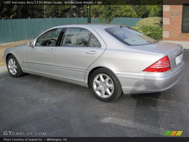 Brilliant Silver Metallic / Ash 2005 Mercedes-Benz S 500 4Matic Sedan