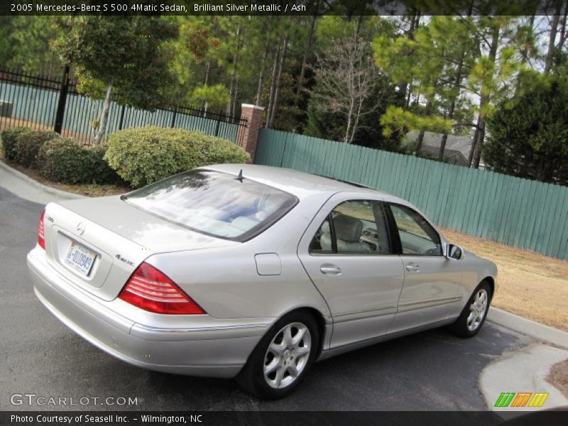 Brilliant Silver Metallic / Ash 2005 Mercedes-Benz S 500 4Matic Sedan