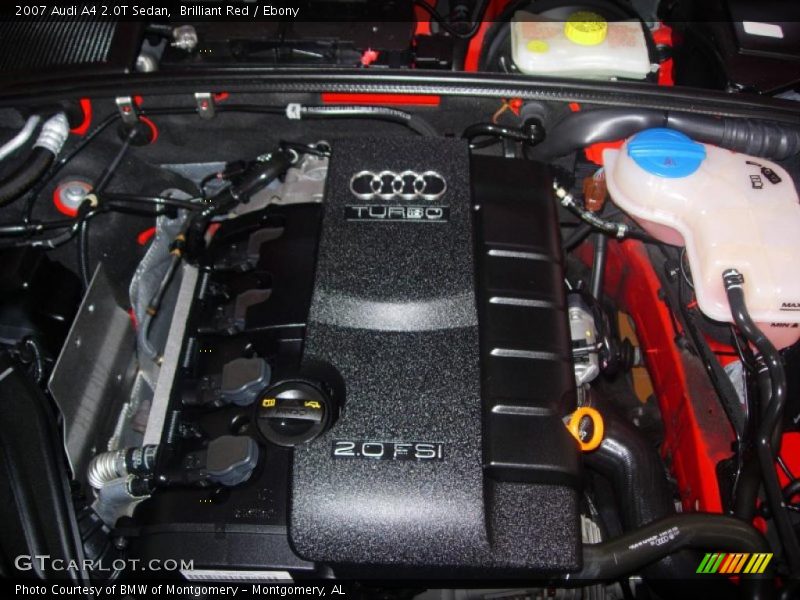 Brilliant Red / Ebony 2007 Audi A4 2.0T Sedan