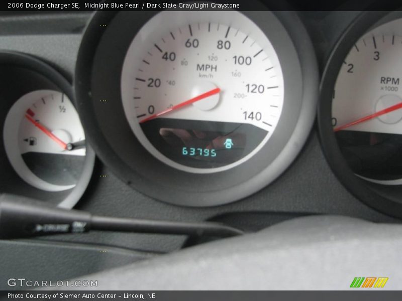 Midnight Blue Pearl / Dark Slate Gray/Light Graystone 2006 Dodge Charger SE