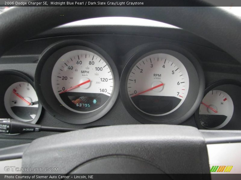 Midnight Blue Pearl / Dark Slate Gray/Light Graystone 2006 Dodge Charger SE