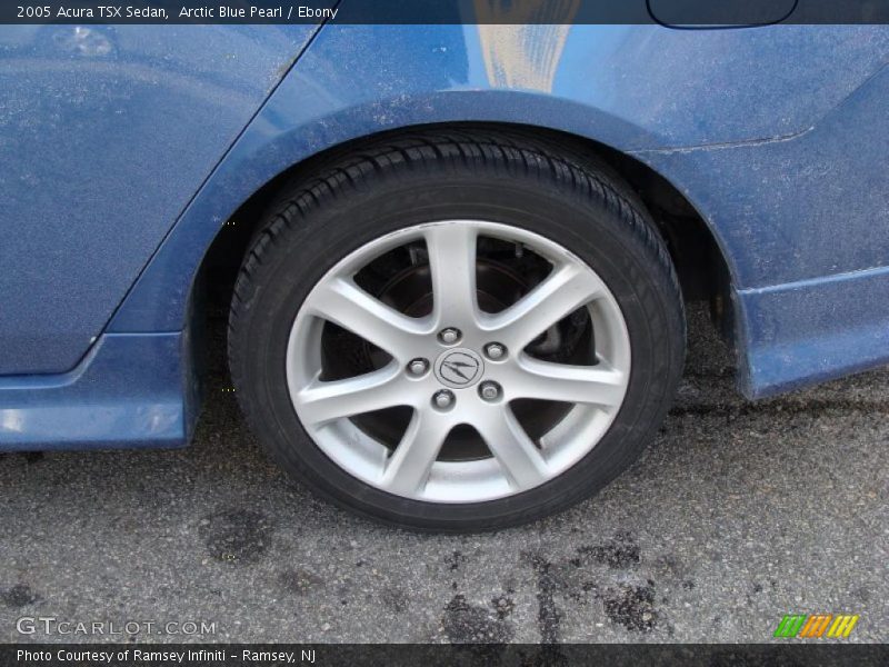 Arctic Blue Pearl / Ebony 2005 Acura TSX Sedan