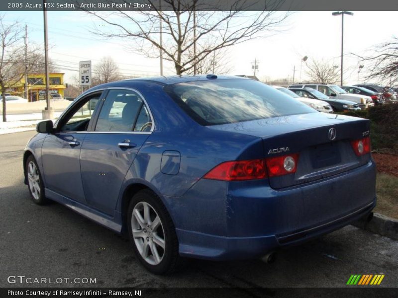 Arctic Blue Pearl / Ebony 2005 Acura TSX Sedan