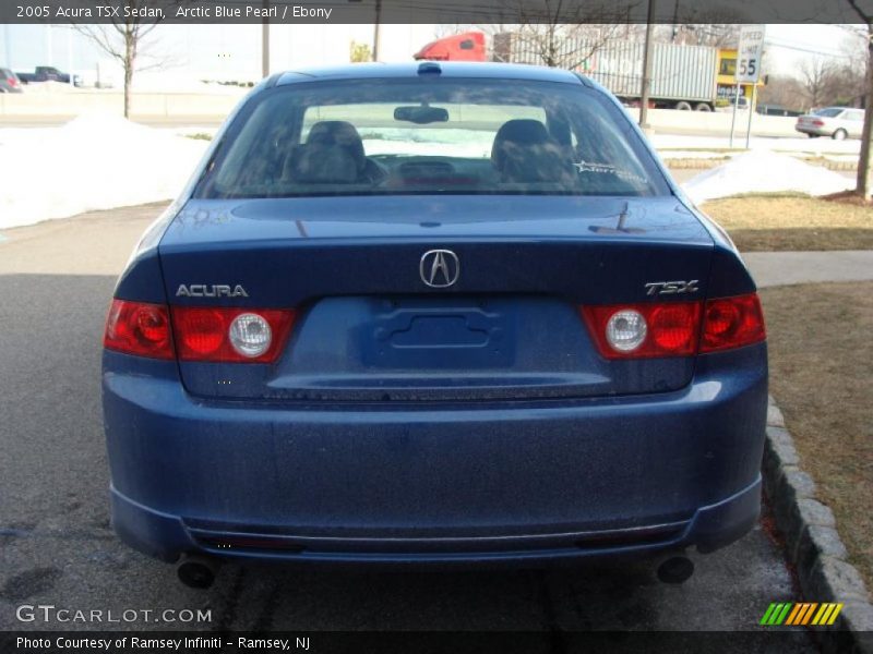 Arctic Blue Pearl / Ebony 2005 Acura TSX Sedan