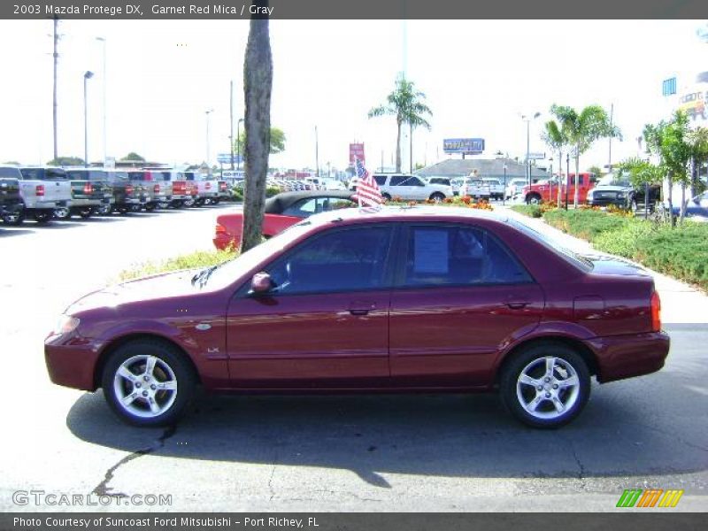 Garnet Red Mica / Gray 2003 Mazda Protege DX