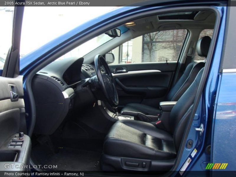 Arctic Blue Pearl / Ebony 2005 Acura TSX Sedan