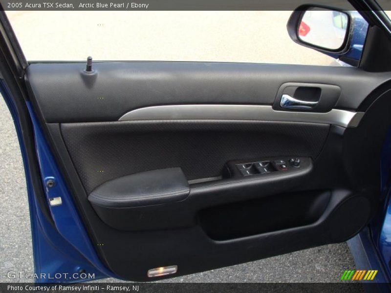 Arctic Blue Pearl / Ebony 2005 Acura TSX Sedan