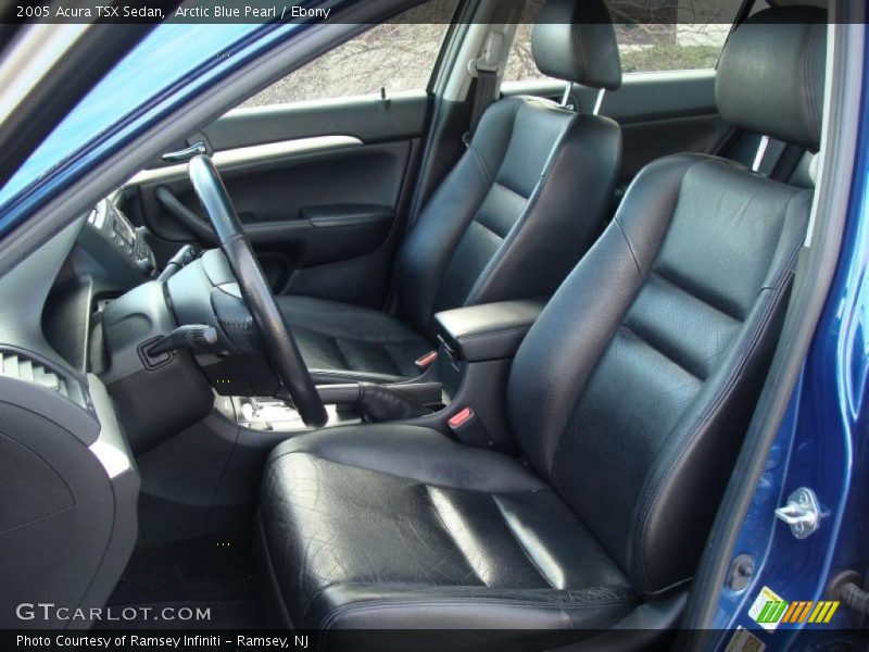 Arctic Blue Pearl / Ebony 2005 Acura TSX Sedan