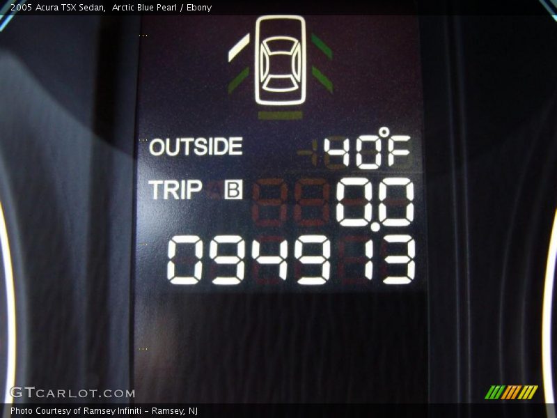 Arctic Blue Pearl / Ebony 2005 Acura TSX Sedan