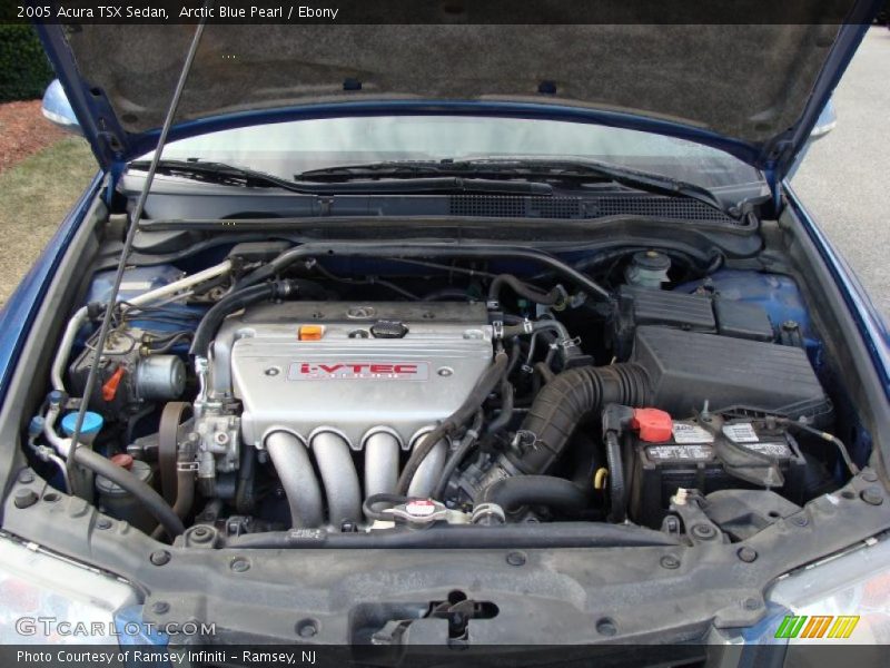 Arctic Blue Pearl / Ebony 2005 Acura TSX Sedan