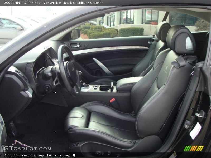  2009 G 37 S Sport Convertible Graphite Interior