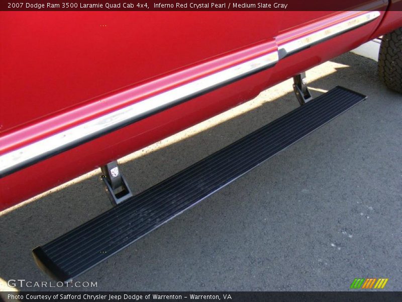 Inferno Red Crystal Pearl / Medium Slate Gray 2007 Dodge Ram 3500 Laramie Quad Cab 4x4