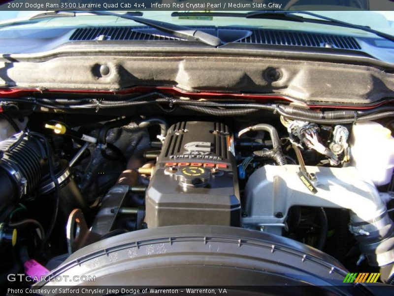  2007 Ram 3500 Laramie Quad Cab 4x4 Engine - 5.9 Liter OHV 24-Valve Turbo Diesel Inline 6 Cylinder