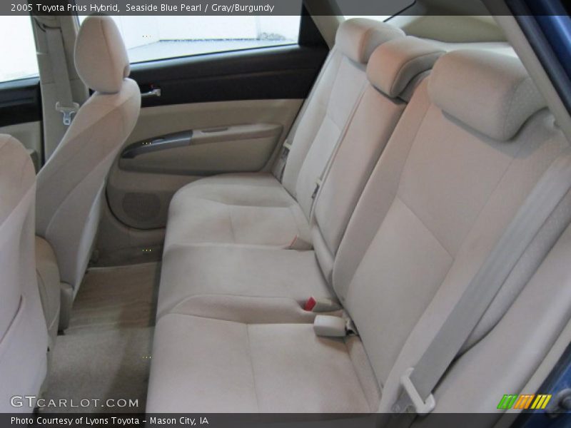 Seaside Blue Pearl / Gray/Burgundy 2005 Toyota Prius Hybrid