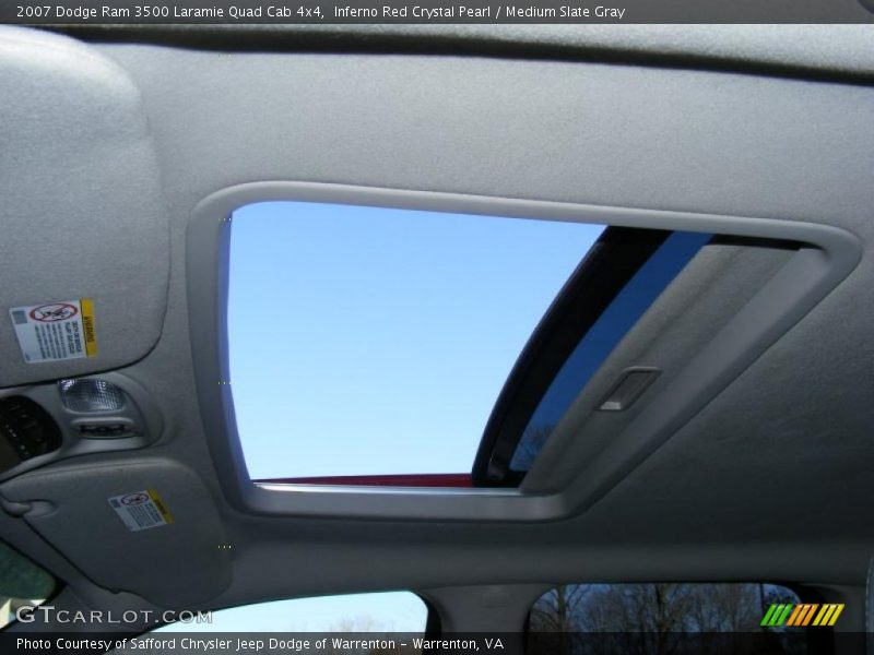 Inferno Red Crystal Pearl / Medium Slate Gray 2007 Dodge Ram 3500 Laramie Quad Cab 4x4