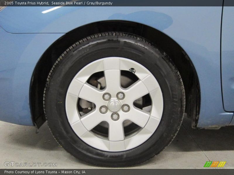 Seaside Blue Pearl / Gray/Burgundy 2005 Toyota Prius Hybrid