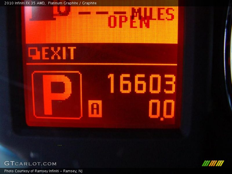Platinum Graphite / Graphite 2010 Infiniti FX 35 AWD