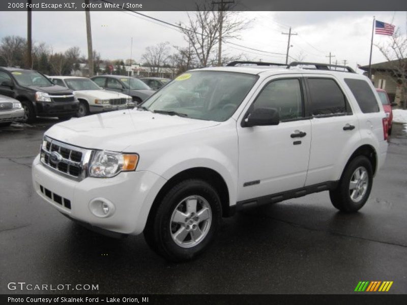 Oxford White / Stone 2008 Ford Escape XLT