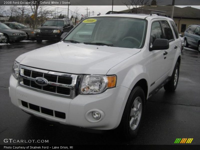 Oxford White / Stone 2008 Ford Escape XLT
