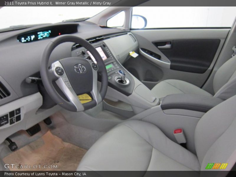 Misty Gray Interior - 2011 Prius Hybrid II 