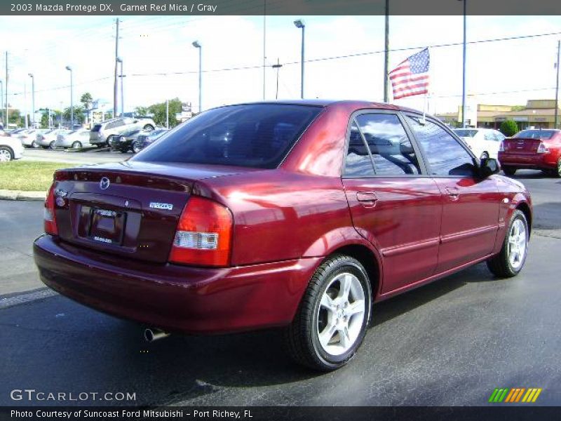 Garnet Red Mica / Gray 2003 Mazda Protege DX