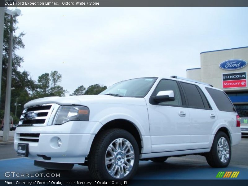 Oxford White / Stone 2011 Ford Expedition Limited
