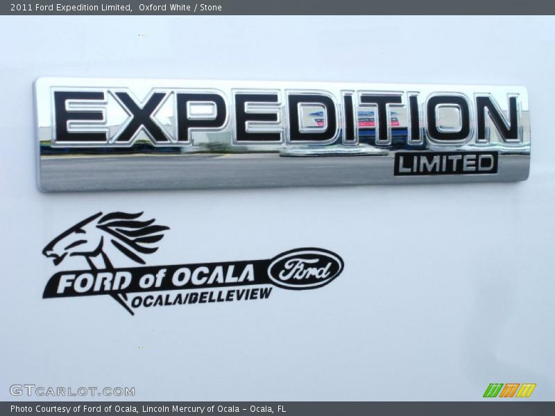 Oxford White / Stone 2011 Ford Expedition Limited