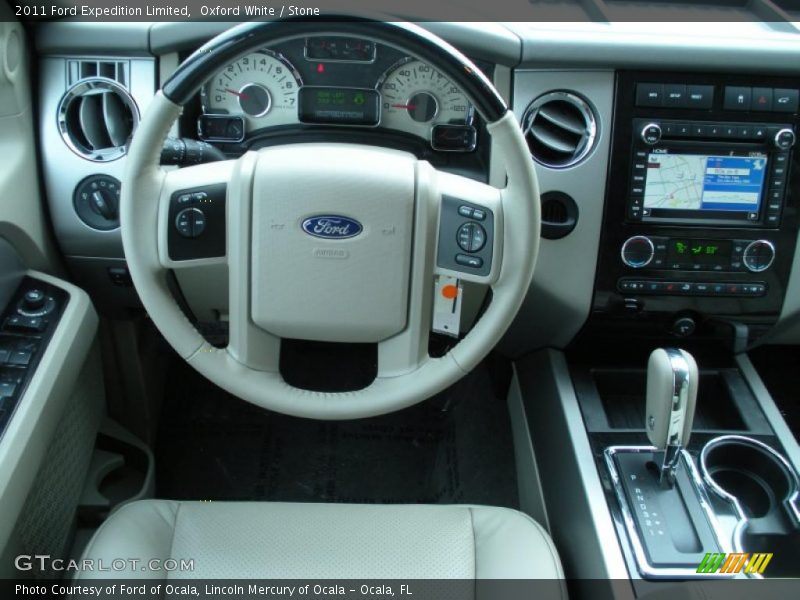 Oxford White / Stone 2011 Ford Expedition Limited