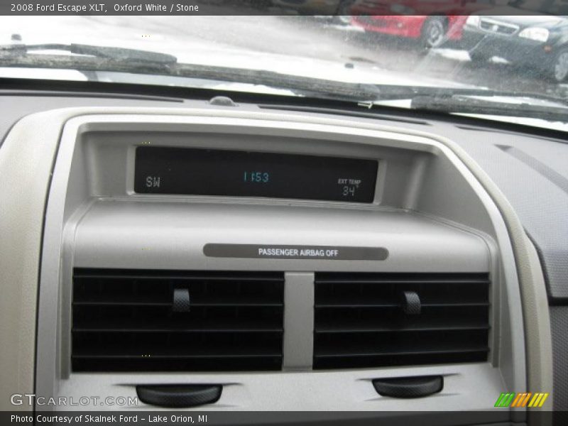 Oxford White / Stone 2008 Ford Escape XLT
