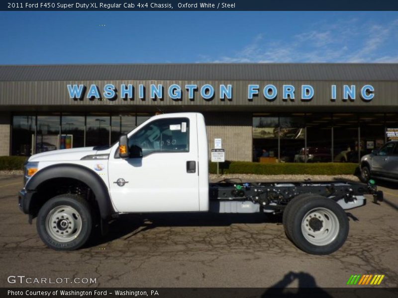 Oxford White / Steel 2011 Ford F450 Super Duty XL Regular Cab 4x4 Chassis