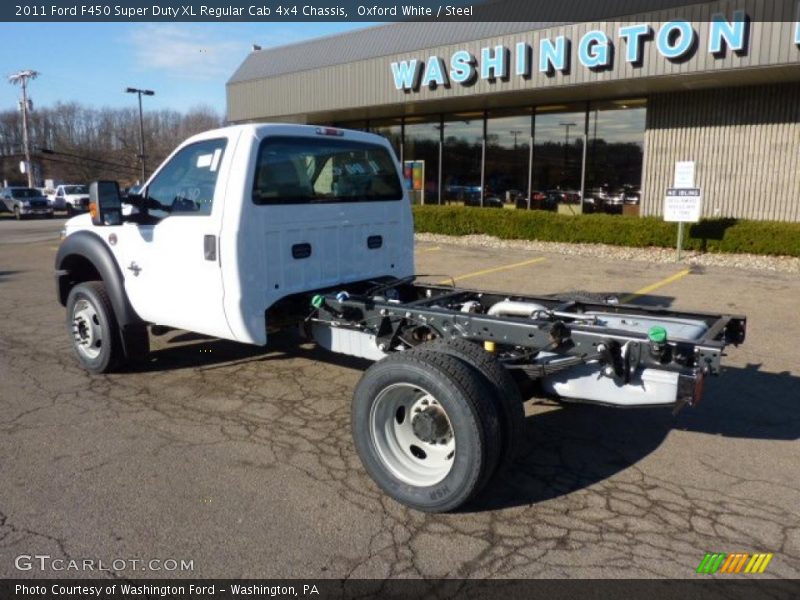 Oxford White / Steel 2011 Ford F450 Super Duty XL Regular Cab 4x4 Chassis