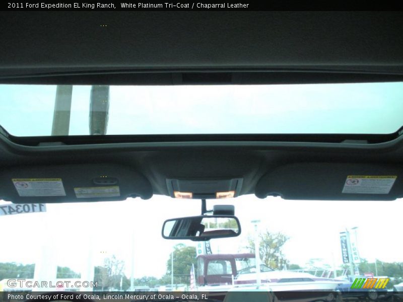 White Platinum Tri-Coat / Chaparral Leather 2011 Ford Expedition EL King Ranch