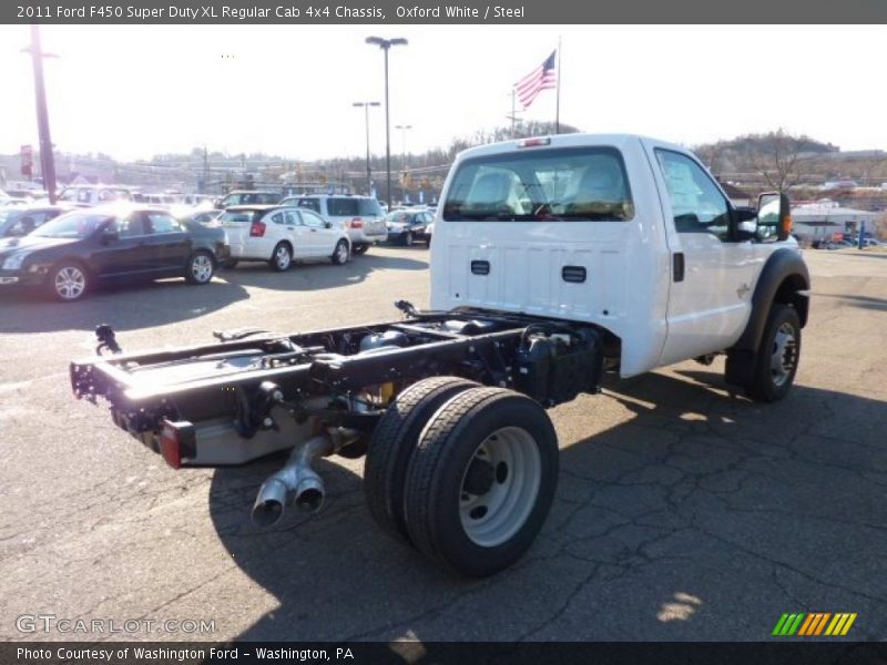Oxford White / Steel 2011 Ford F450 Super Duty XL Regular Cab 4x4 Chassis