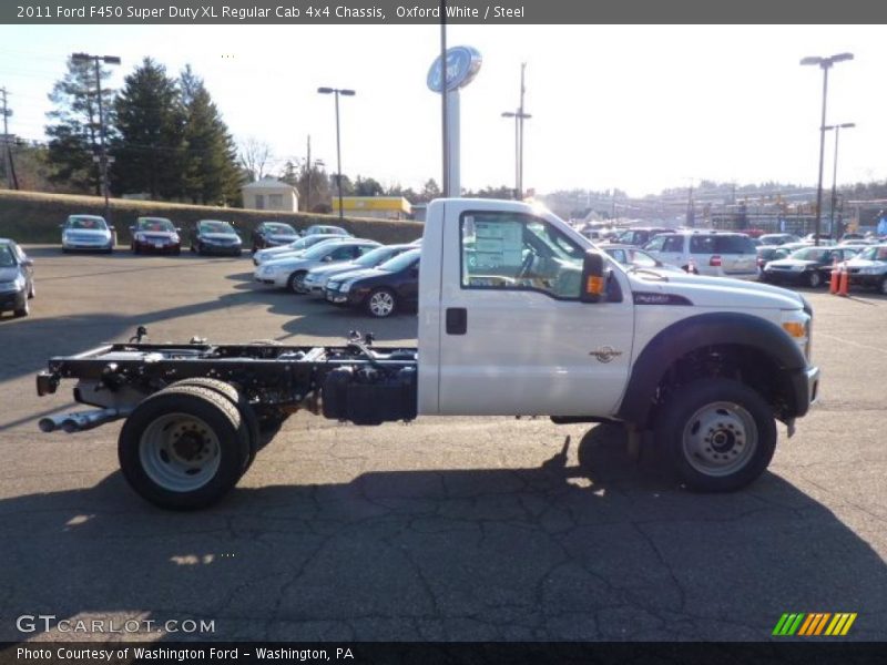 Oxford White / Steel 2011 Ford F450 Super Duty XL Regular Cab 4x4 Chassis