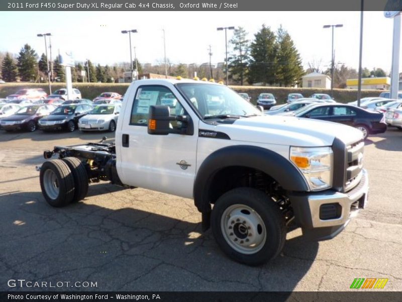 Oxford White / Steel 2011 Ford F450 Super Duty XL Regular Cab 4x4 Chassis
