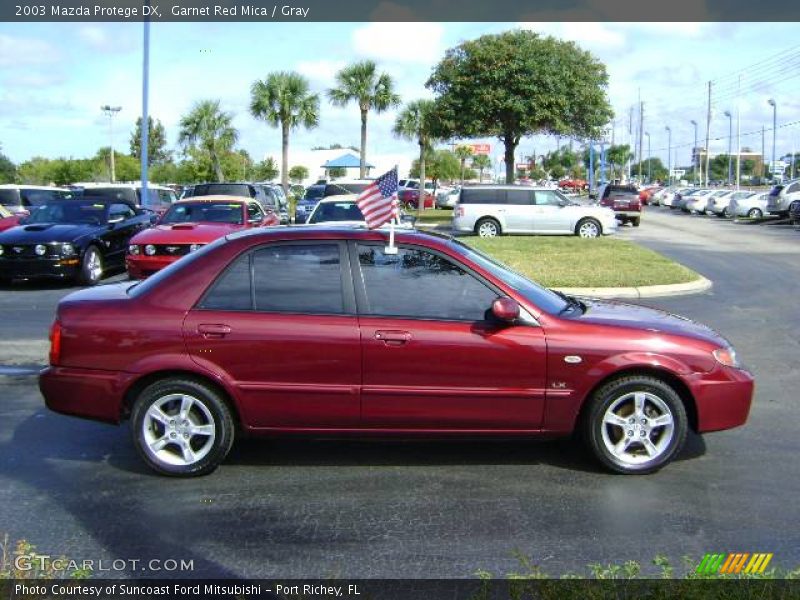 Garnet Red Mica / Gray 2003 Mazda Protege DX