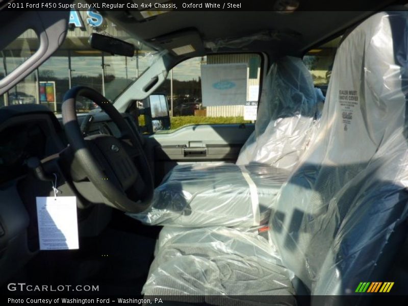 Oxford White / Steel 2011 Ford F450 Super Duty XL Regular Cab 4x4 Chassis