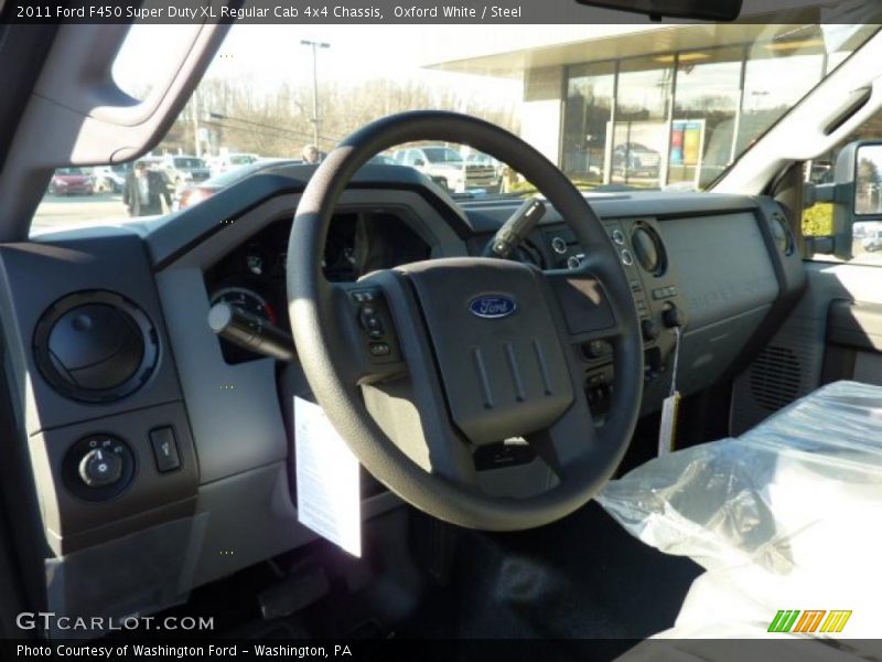 Oxford White / Steel 2011 Ford F450 Super Duty XL Regular Cab 4x4 Chassis