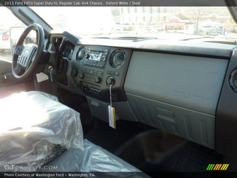 Oxford White / Steel 2011 Ford F450 Super Duty XL Regular Cab 4x4 Chassis