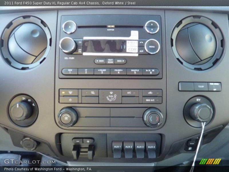Controls of 2011 F450 Super Duty XL Regular Cab 4x4 Chassis