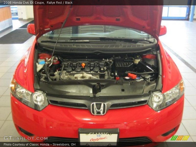 Rallye Red / Black 2008 Honda Civic EX Coupe