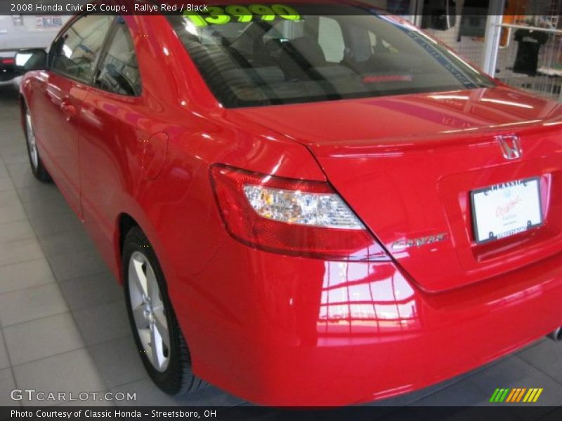 Rallye Red / Black 2008 Honda Civic EX Coupe