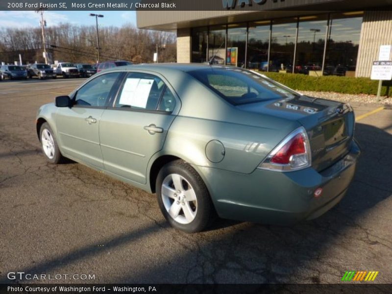 Moss Green Metallic / Charcoal Black 2008 Ford Fusion SE