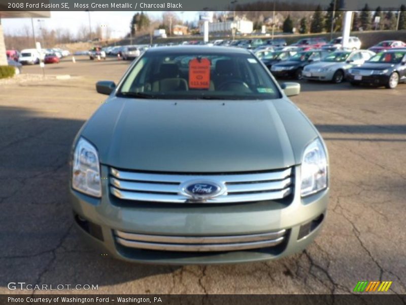 Moss Green Metallic / Charcoal Black 2008 Ford Fusion SE