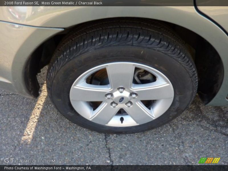 Moss Green Metallic / Charcoal Black 2008 Ford Fusion SE