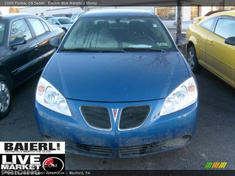 Electric Blue Metallic / Ebony 2006 Pontiac G6 Sedan