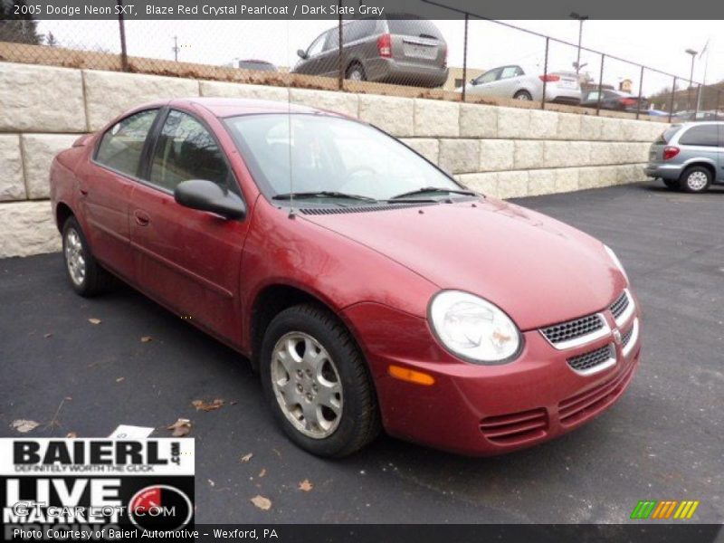 Blaze Red Crystal Pearlcoat / Dark Slate Gray 2005 Dodge Neon SXT