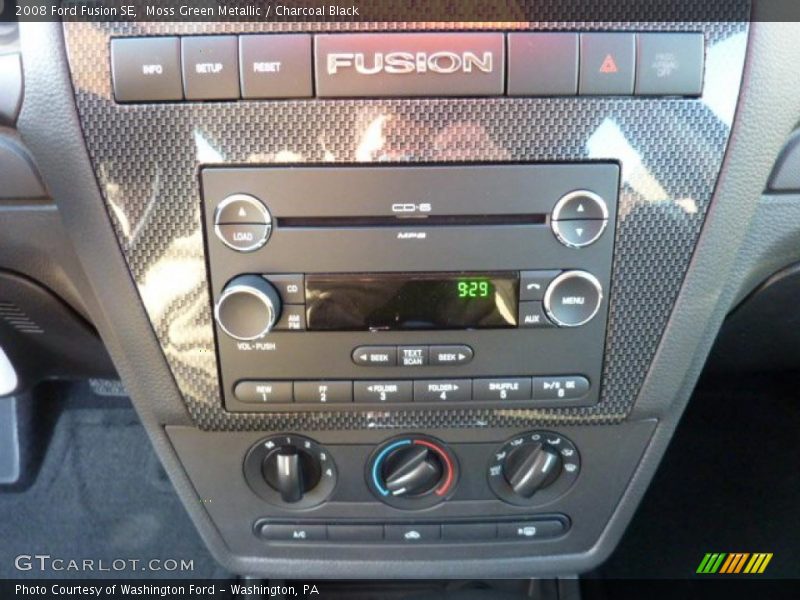 Moss Green Metallic / Charcoal Black 2008 Ford Fusion SE
