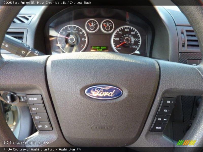 Moss Green Metallic / Charcoal Black 2008 Ford Fusion SE