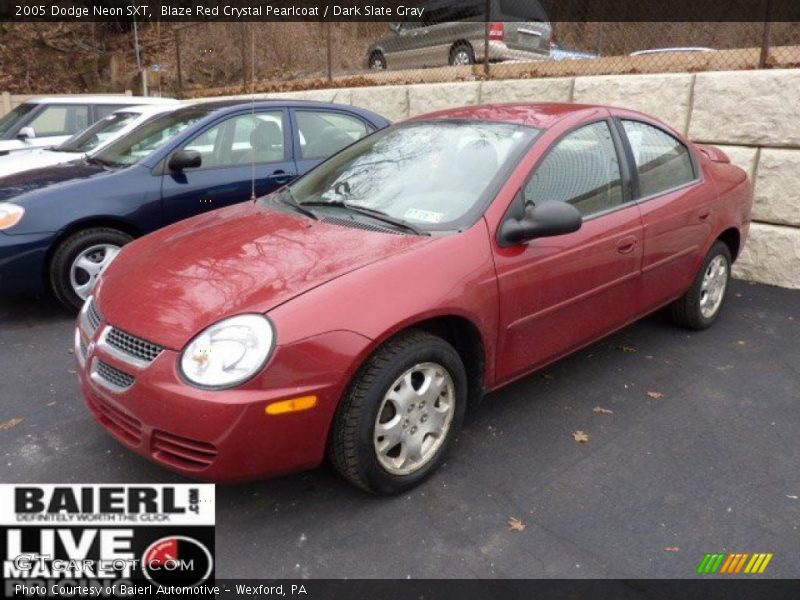Blaze Red Crystal Pearlcoat / Dark Slate Gray 2005 Dodge Neon SXT